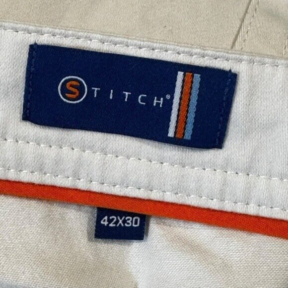 Stitch's Britches Sterling 5 Pocket Men's 42x30 Birch Flat Front Golf Pants NWT - Picture 3 of 8
